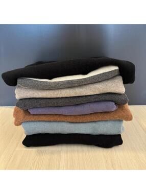 Lot Of 8 Luxury Cashmere Sweaters With Small Flaws For Repair Or Crafting